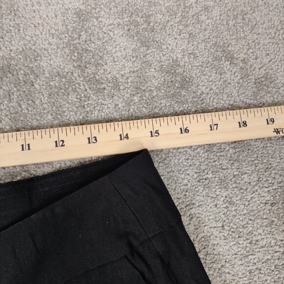 Classic Editions Women's 2 Pcs Cropped Pants Size S Black White Rayon Cutwork - Picture 9 of 16